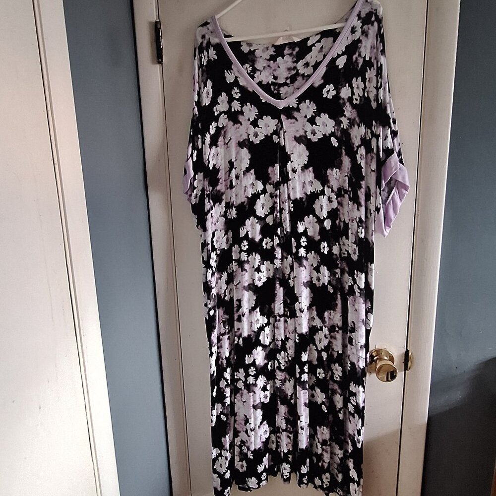 secret treasures dress 4x black and purple